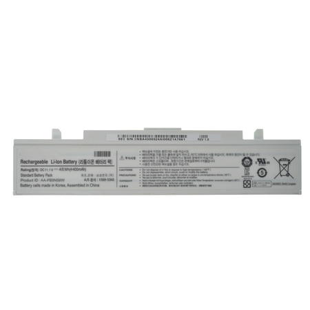 Аккумулятор / 11,1V / 5200mAh / 58Wh белый для Samsung RC530 (NP-RC530-S09)