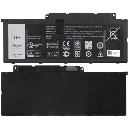 Аккумулятор для Dell / F7HVR / 14,8V / 3950mAh / 58Wh