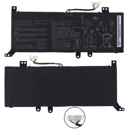 Аккумулятор для Asus / B21N1818-1 / 7,6V / 4050mAh / 30,78Wh