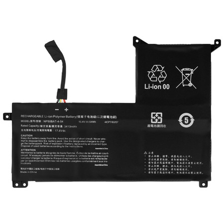 Аккумулятор / 15.4V / 3410mAh / 54Wh для Thunderobot 911 M G3 Pro