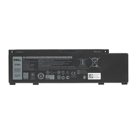 Аккумулятор / 11,4V / 4470mAh / 51Wh для Dell G3 15 (3590)