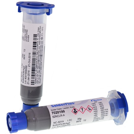 Паяльная паста Flux Plus SN62 T2 NC-D501 10мл/35гр