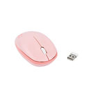 Компьютерная мышь беспроводная розовая с мишкой M8 2,4G USB