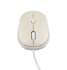 Компьютерная мышь проводная M5 бежевая для дома и офиса