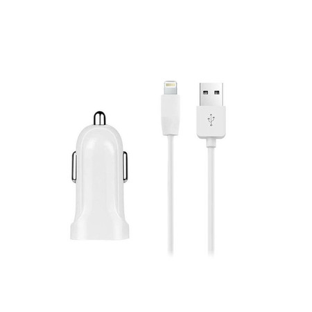 Зарядка АЗУ - USB / 5V 1,5A + кабель Lightning белый для Apple iPhone 5S