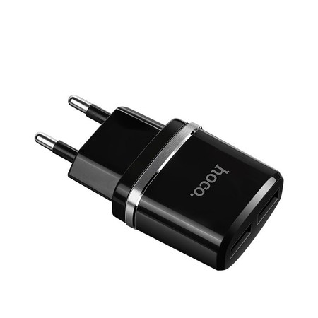 Зарядка USBх2 / 5V 2,4A черный для ZTE Axon 30 Ultimate Edition