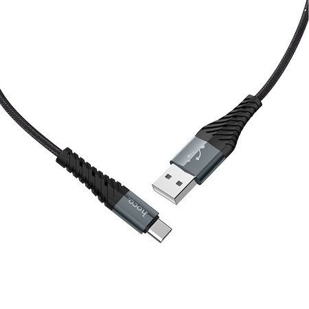 Кабель Type-C - USB-A 2.0 / 1m / 3A / HOCO X38 черный