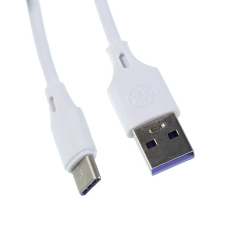 Кабель Type-C - USB-A 2.0 / 1m / 5A / WK для Honor X8 5G (VNE-N41)