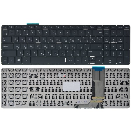Клавиатура черная без рамки для HP ENVY 15-j000