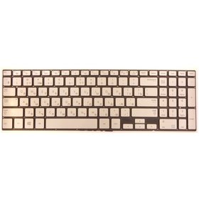 Клавиатура серебристая с подсветкой для Samsung NP880Z5E