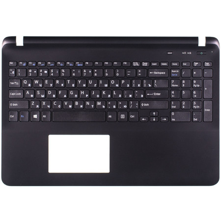 Клавиатура для Sony Vaio SVF152 черная (Топкейс черный)