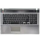Клавиатура черная (Топкейс серый) для Samsung NP550P7C