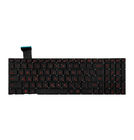 Клавиатура черная c красной подсветкой для Asus N752