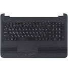Клавиатура черная (Топкейс черный) для HP 15-ba019ur