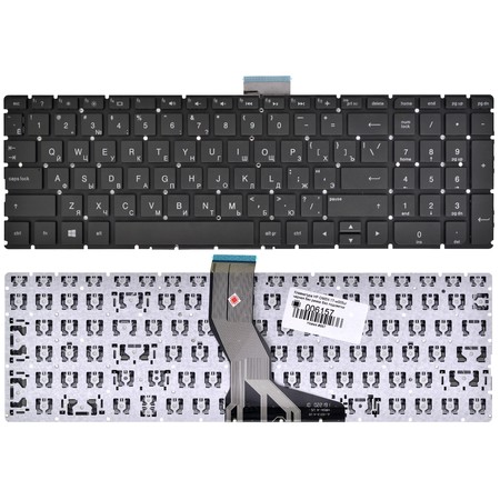 Клавиатура черная без рамки для HP OMEN 17-w200ur