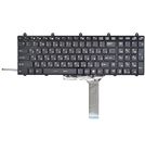 Клавиатура черная с черной рамкой с подсветкой для Clevo P370EM