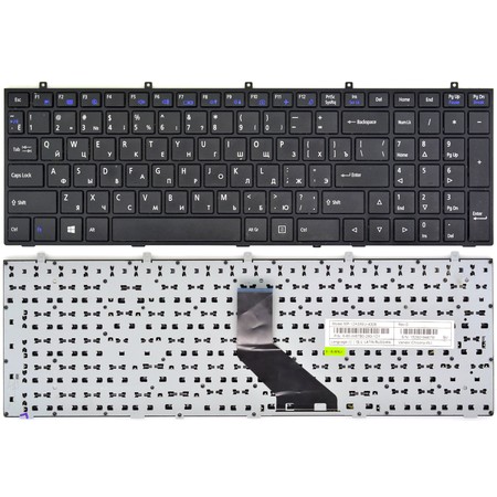 Клавиатура черная с черной рамкой для DEXP Atlas H111