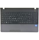 Клавиатура для Samsung NP300E5Z черная (Топкейс серый)