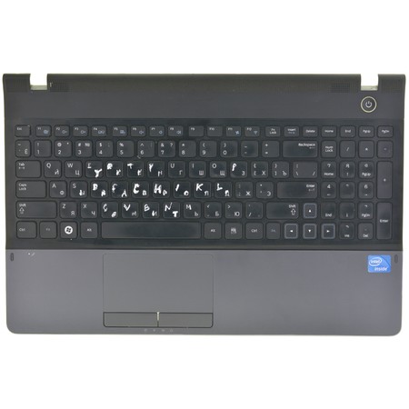 Клавиатура черная (Топкейс серый) для Samsung NP300E5C-A09