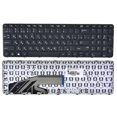 Клавиатура черная с черной рамкой для HP ProBook 450 G4