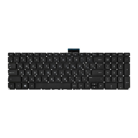 Клавиатура черная без рамки для HP 15s-eq1023ur