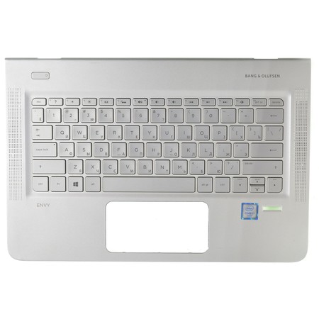 Клавиатура с подсветкой (Топкейс серебристый) для HP Envy 13-d003ur