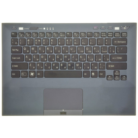 Клавиатура (Топкейс темно-синий) для Sony VAIO VPCSB3M1R/R (PCG-41219V)