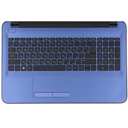 Клавиатура черная (Топкейс темно-синий) для HP 15-ba029ur