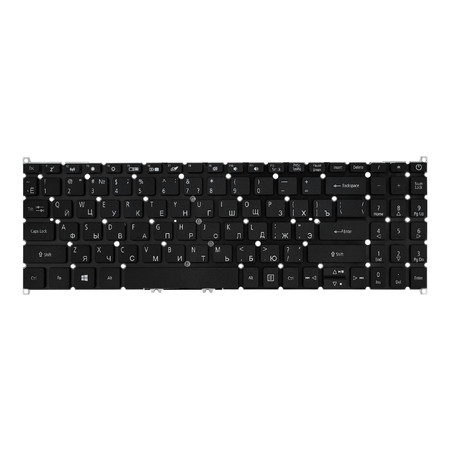 Клавиатура черная без рамки для Acer Extensa 15 EX215-22G