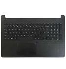 Клавиатура черная (Топкейс черный) для HP Pavilion 15-bs