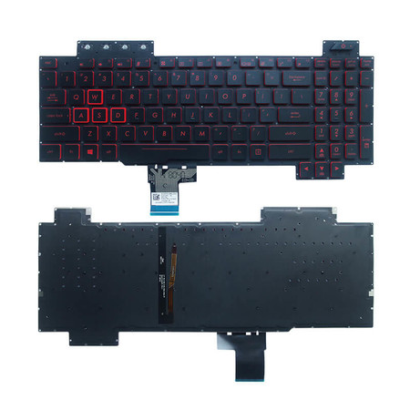 Клавиатура черная с подсветкой для ASUS TUF Gaming FX505DU
