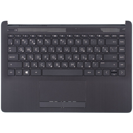 Клавиатура черная (Топкейс черный) для HP Pavilion 14-df