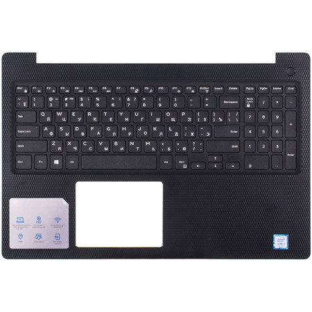 Клавиатура черная (Топкейс черный) для Dell Inspiron 3584