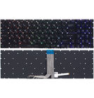 Клавиатура черная с подсветкой RGB для MSI GF75 Thin 8RD