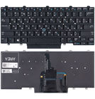 Клавиатура черная без рамки с подсветкой (Управление мышью) для Dell Latitude E5470