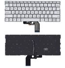 Клавиатура для Xiaomi Mi Notebook Air 13.3" серебристая без рамки с подсветкой