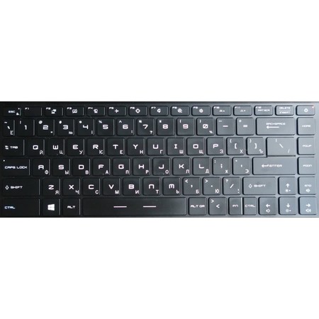 Клавиатура черная с подсветкой для MSI GS66 Stealth 10SE (MS-16V1)