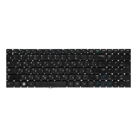Клавиатура черная для Samsung RC530 (NP-RC530-S06)