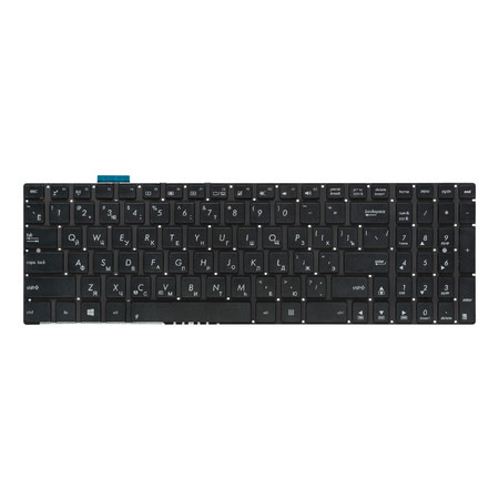 Клавиатура для Asus N56VB, N56, N750JK, N550Jv, N76VB, N56VZ, N550JK, N750JV, N56JR, N76VJ, N750, N76, N550, N56VV, N76VZ, N56VJ, N56JK, N56JN и др. черная без рамки