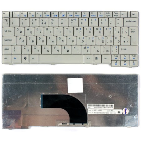Клавиатура для Acer Ferrari 1000 (ZH3) белая