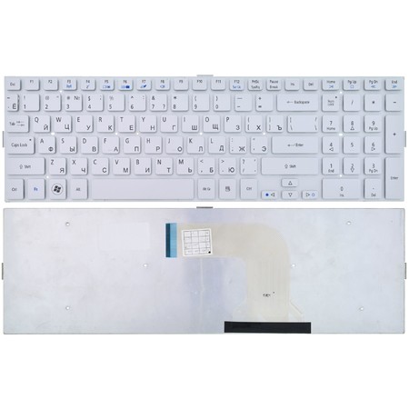 Клавиатура для Acer Aspire 5943G серебристая