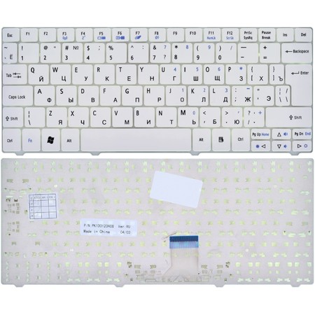 Клавиатура для Acer Aspire one 751h (ZA3) белая