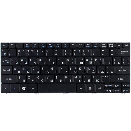 Клавиатура черная для Acer Aspire one D260 (NAV70)