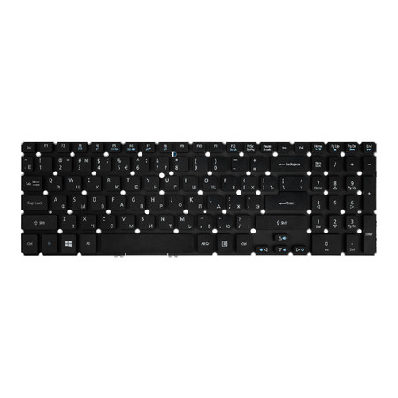 Клавиатура черная без рамки для Acer Aspire V5-571G, V5-571, V5-551G, V5-531G, V5-571PG, M3-581T, M3-581TG (MA50), V5-571P, M3-581PTG, V5-551 (ZRP), V5-531P, M3-581G