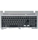 Клавиатура черная (Топкейс серебристый) для Acer Aspire V3-551