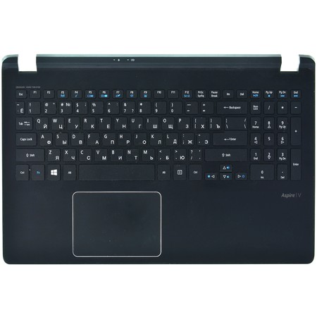 Клавиатура черная с подсветкой (Топкейс черный) для Acer Aspire V5-552