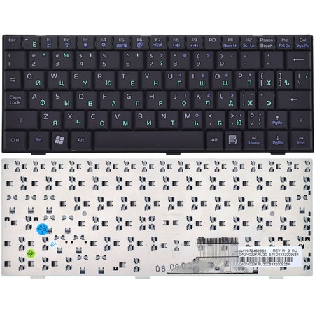 Клавиатура черная для Asus Eee PC 701