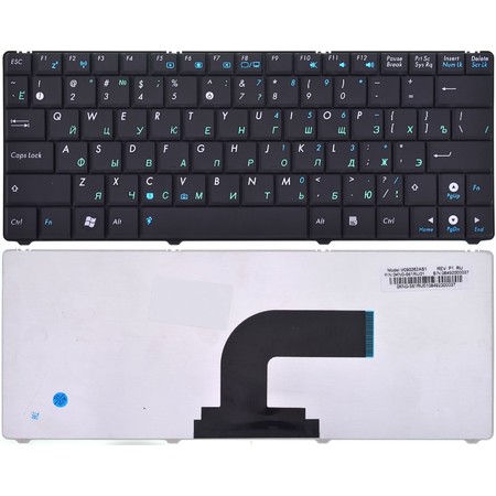 Клавиатура черная для Asus Eee PC 1101HA