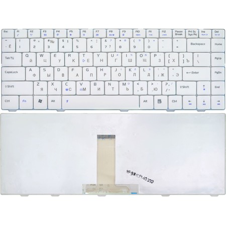 Клавиатура белая для Asus F80Cr