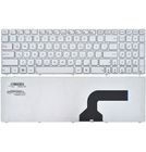 Клавиатура белая с белой рамкой для Asus G72X